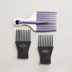 3pcs Hair Dryer Concentrator Attachment - Salon Plastic Blow Dryer Comb Nozzle Replacement - Black Hair Styling Blower Comb Nozzle