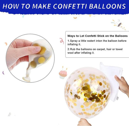 Blue and Gold Balloons, Thick & Durable, - Image 3