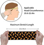 Sports Sweatband for Men and Women, Sweat-Absorbing Headbands for Moisture Wicking, Suitable for Fitness Running Cycling Hiking Yoga Football Exercise