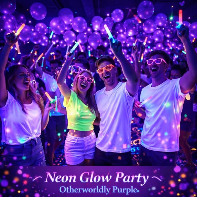 Dark Purple Latex Party Balloons，100 Pack 12 Inch Round Helium Purple Balloons - Image 6