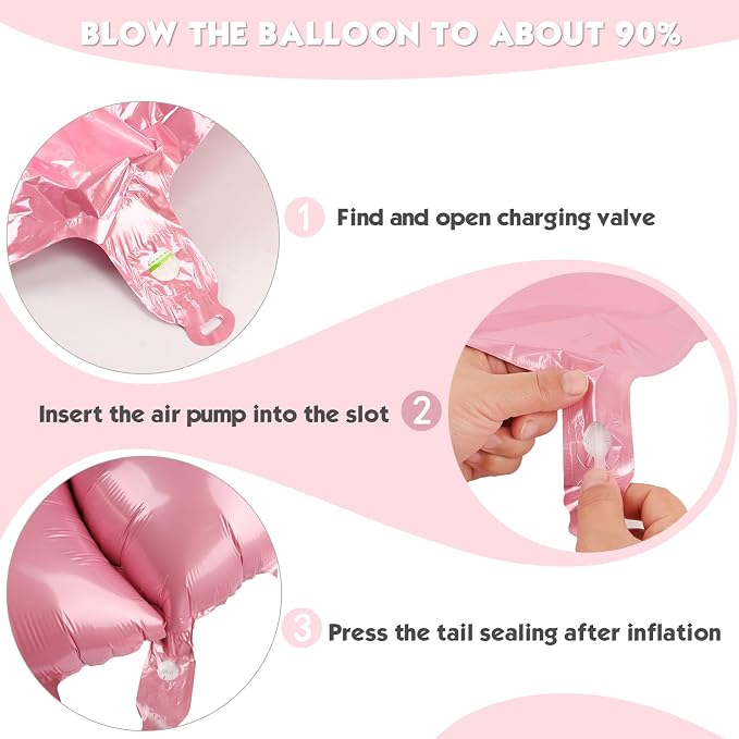 40 Inch Pastel Pink Number 2 Balloon, 2nd Birthday Party Decorations | 40 Inch - Image 6