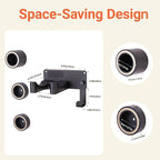 Hair Dryer Holder, Hair Dryer Holder Wall Mounted Self Adhesive Hairdryer Holder forDyson Aluminum Blow Dryer Holder Wall Mounted Black Hairdryer Hanger for Bathroom Black CHOCHOYAH