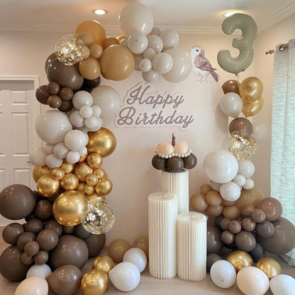 Brown Balloon Garland Arch Kit - Image 4