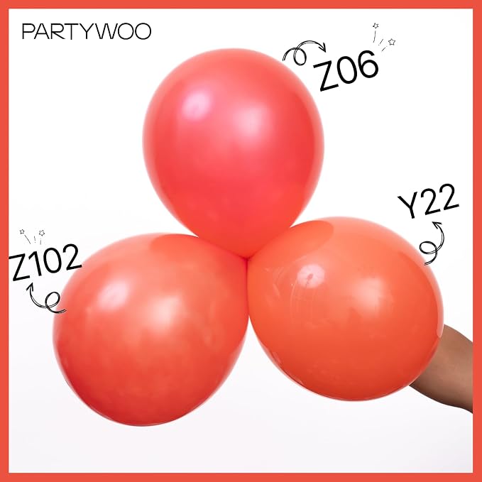 PartyWoo Pearl Red Balloons 50pcs Latex Helium Balloons 12 Inch | Graduation - Image 4