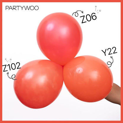 PartyWoo Pearl Red Balloons 50pcs Latex Helium Balloons 12 Inch | Graduation - Image 4
