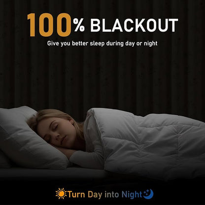 Ivory 100% Boho Blackout Curtains 96 Inch 2 Panels - Image 2