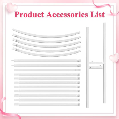 7.2FT Arch Backdrop Stand White Metal Wedding Arch Backdrop Stand | Metal - Image 5