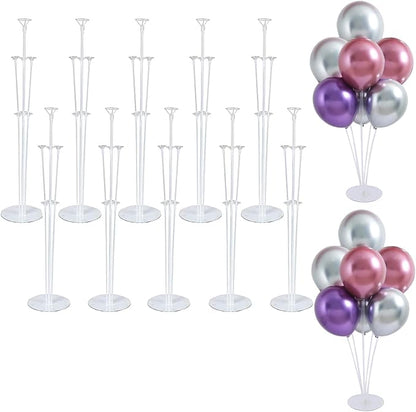 10 Sets Balloon Stand Kits, Balloon Sticks Holder by LOBUBT