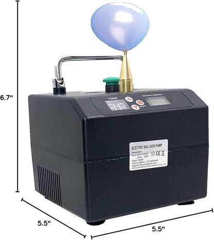 Electric Air Inflator Digital Timer Electric Balloon Inflator Machine, Portable - Image 10