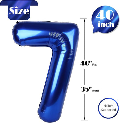 Night Blue 7 Balloon - Image 5