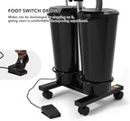 Artist hand Portable Adjustable Shampoo Bowl with Electric Pump, Hair Washing Station,Includes 2 Buckets, Drain Hoses,High-Pressure Sprayer, Foot Pedal Switch,Black