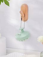 HEETA Hair Scalp Massager for Hair Growth, Shampoo Brush, Scalp Scrubber Exfoliator with Soft Silicone Bristles for Dandruff Removal to Relieve Stress, Wet Dry Use Updated Material, Green