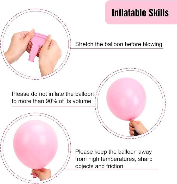 RUBFAC Pastel Balloons Macaron Rainbow Balloon Arch Kit 154pcs | Pastel Rainbow - Image 4