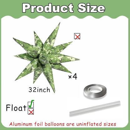 Camo Balloons Camouflage Balloon Army Balloons Camo Party Decorations Hunting - Image 2