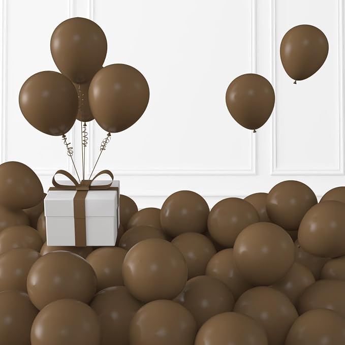 Retro Brown Balloons, Birthday Decoration, Wedding Party, Baby Shower by KALOR