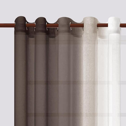 DWCN Ombre Faux Linen Sheer Curtains - Image 2