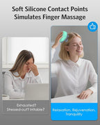 Upgraded Handheld Pet Massager, Electric Scalp Massager, Head and Back Scratcher for Relieving Tight Stiffness Muscles, Promote Bonding, Green