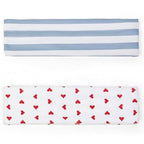 TERSE Fashion Women's Headbands for Short Hair Non Slip Elastic Floral Hairbands, Soft Fabric 2 Inches Thick Stripe Head Bands for Girls, Valentine's Day Heart Headbands