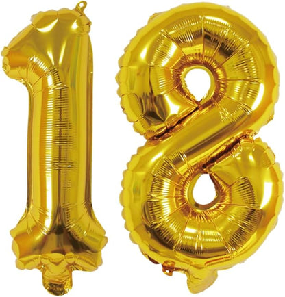 Number 18 Balloon Foil Mylar Balloons by YPSelected
