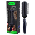 Detangler Brush for Women - Curly Hair Blow Dryer Round Brush for Blow Out - Self Cleaning Roller Retractable Travel Hairbrush - Navy Blue Christmas Gifts