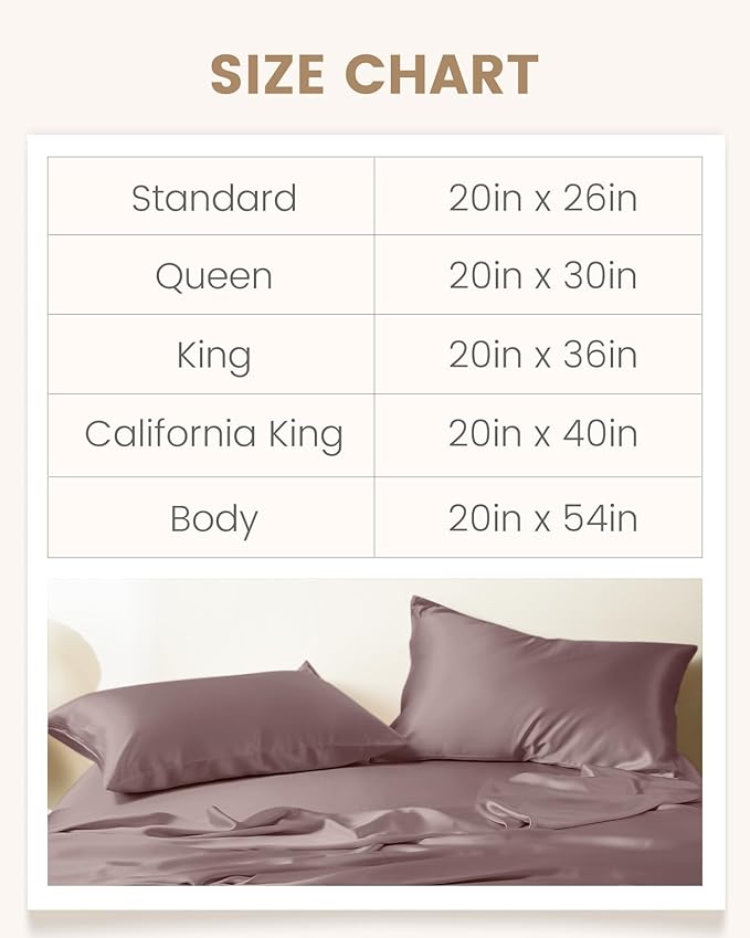 THXSILK Set of 2 100% Mulberry Silk Pillowcase for Hair and Skin, Grade 6A+ Mulberry Silk Pillow Cases Ultra-Soft, Hypoallergenic Pillow Case Cover with Zipper (California King 20"x40", Purple)