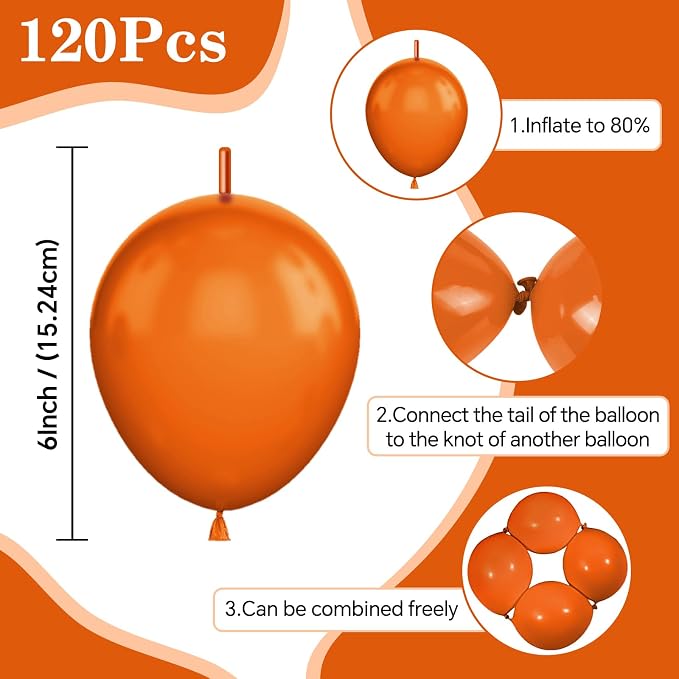 Orange Link Balloons - Image 2