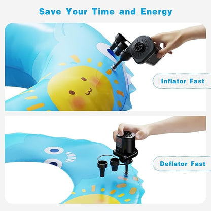 Electric Air Pump for Inflatables, Portable Quick-Fill Air Pump - Image 6