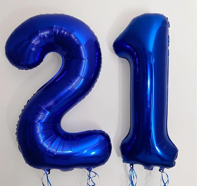 Navy Blue 12 Balloon Numbers, 40 Inch Dark Blue 12 or 21 Birthday Balloons - Image 6
