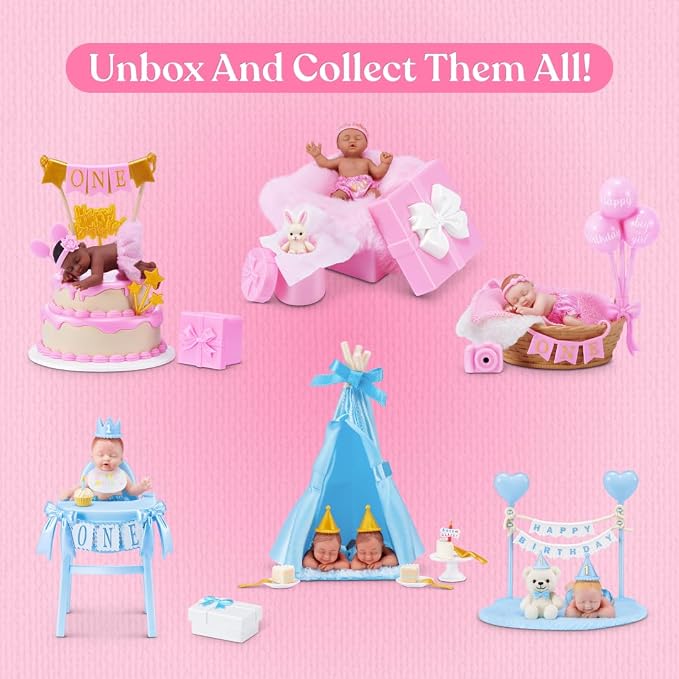 My Mini Birthday Series 1 By ZURU | 6 mini baby dolls to collect; birthday - Image 3