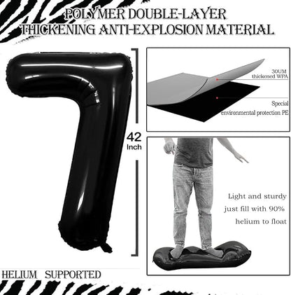 Number 70 Balloons for 70th Birthday Party Decorations, 42 Inch Jumbo Foil - Image 2