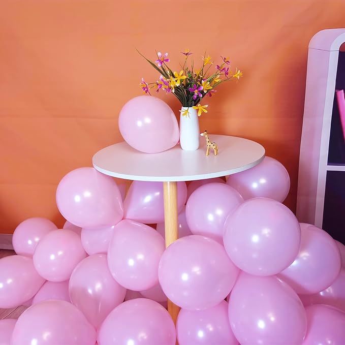 Pink Balloons 110Pcs, 5 Inch Small Pink Latex Party Balloons, Mini Thick Pink - Image 5
