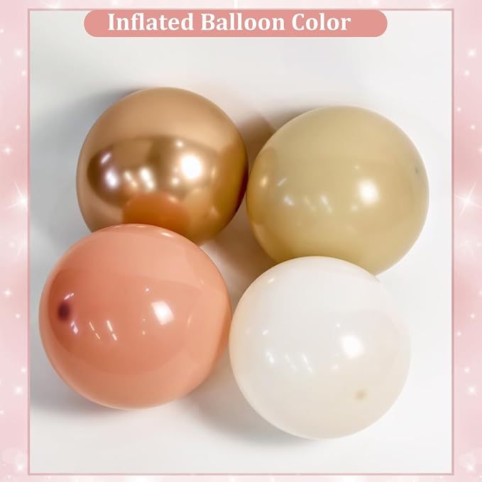 Dusty Pink Balloon Arch Kit for Boho Birthday Bridal Shower | 143Pcs Boho Blush - Image 3