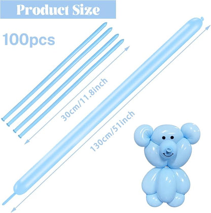 100 pcs 260 Long Balloons - Image 2