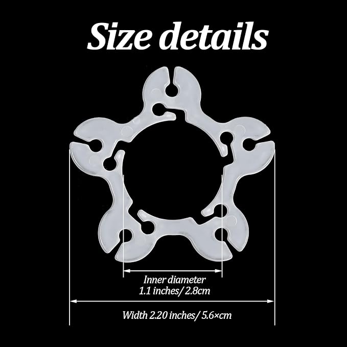 Xindojuz 50 PCS Balloon Clips for Balloon Arch, Plastic BalloonArch Clips - Image 2