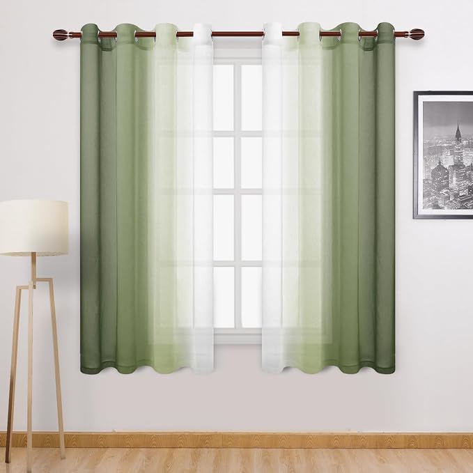 DWCN Ombre Sheer Curtains by DWCN