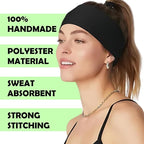 Lotus78, Pack of 8 Wide Headbands for Women Non Slip, Fashionable Sports Hair Bands for Women's Hair, Soft Elastic Stretchy Head Bands, Yoga Workout Headbands for Women Daily Fashion(Smile icon)