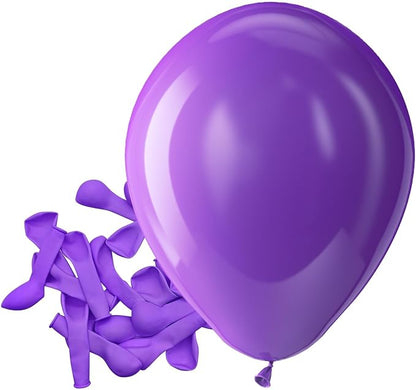 Bezente Purple Balloons Latex Matte Party Balloons 150 Pack 5 inch Small | by Bezente