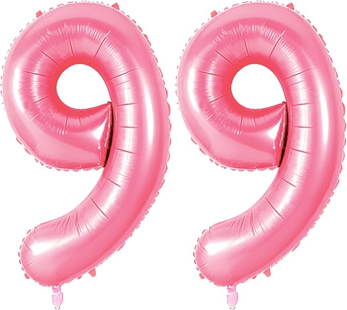 Number 99 Balloons for 99th Birthday Party Decorations, 0-100 Large No.99 by Joycard