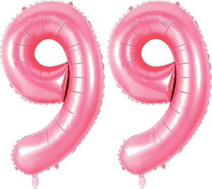 Number 99 Balloons for 99th Birthday Party Decorations, 0-100 Large No.99 by Joycard