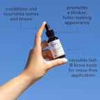 Sky Organics Organic Castor Oil Eyelash & Brow Serum, Hexane-Free Conditioning Oil that Promotes Fuller Looking Lashes & Eye Brows, 100% Pure & Cold-Pressed 1 fl. Oz. / 30 ml w ebook