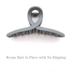 Hair Claw Clips Large 4.3 Inch No Slip Big Matte Jaw Butterfly Clip Clamp 4 Colors for Thin Fine Thick Hair Women, 4 Pack