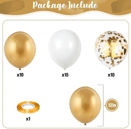 Metallic Gold Balloons Set - Image 2