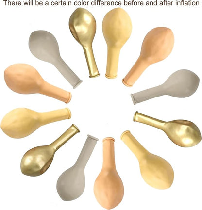 Blush Gold Beige Neutral Balloons - Image 3