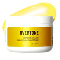 Overtone Semi Permanent Hair Color Conditioner, Extreme Yellow, 8 oz, Nourishing, Damage-Free, Color Depositing Mask for All Hair Types with Shea Butter & Coconut Oil, Vegan & Cruelty-Free