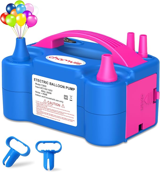 chamvis Balloon Pump Electric, Balloon Air Pump Inflate Pump by Chamvis