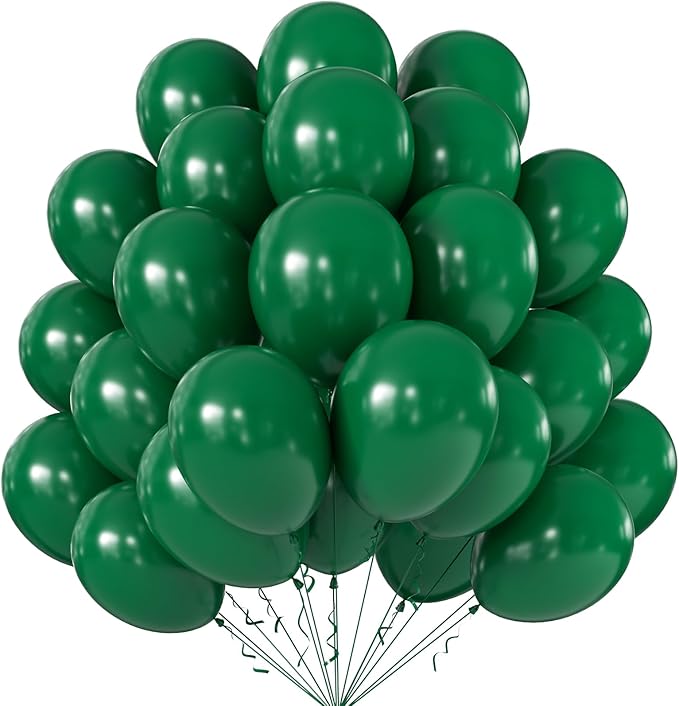 12 Inch Dark Green Balloons, Baby Shower, Graduate Party Decorations by KALOR