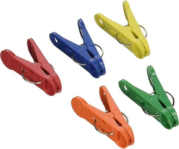 Clip-n-Weight Primary Colors 8-Gram Plastic Balloon Weights Pkg/100 by PMU