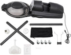 Hair Steamer Professional Hair Salon Steamer with 12 Color Light & Ozone,40-70℃/104-158℉,Hair Steamer with Temperature and Time Adjustment (Black)