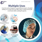 Endure Disposable Bouffant cap- Blue, Hair Head Cover Net, Handmade, Nonwoven PP, Case of 400 (21")