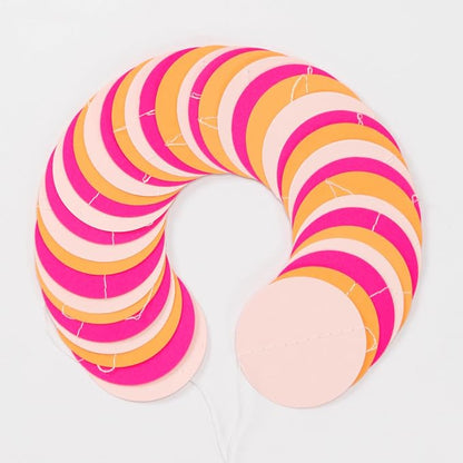 Hot-Pink Burnt-Orange Fall Party-Decorations Garland - 64Ft Birthday Baby - Image 3